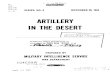 Artillery in the Desert - Bulletpicker Series 6, Artillery... · 2019. 2. 26. · FOREWORD IN THE LIBYAN DESERT, where fighting has been continu- ous, since 1940, fire power has been