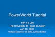 PowerWorld Tutorial for LMP classusers.ece.utexas.edu/~baldick/classes/362G/PowerWorld.pdfJan 18, 2010 Updated December 26, 2012, by Ross Baldick 2 Introduction PowerWorld is one of