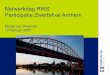 Netwerkdag RWS Participatie Zwerfafval Arnhem...•Via mailings, website en Arnhemse Koerier •Bekendheid geven aan opschoonacties •Bereikbaar zijn en blijven •Faciliteren en