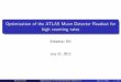 Optimization of the ATLAS Muon Detector Readout for high … · 2013. 7. 21. · Sebastian Ott Optimization of the ATLAS Muon Detector Readout for high counting ratesJuly 21, 2013