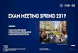 EXAM MEETING SPRING 2019 - Aarhus BSS · uden punktopstilling, brug Ændr 2. linje i overskriften ... Do not expect to have much time to read in the books –even during week exams