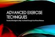 Advanced Exercise Techniques - 505QPWellness€¦ · •Periodization –Tudor Bompa •Daniels’ Running Formula –Jack Daniels •All Topics •YLM Sport Science –infographics