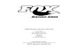 1999 Model Owners Manual - my-sport.spb.rumy-sport.spb.ru/manual_1/1999-shox-manual.pdf · 1999 Model Owners Manual Air Vanilla Air Vanilla FLOAT Air Vanilla FLOAT-R Air Vanilla FLOAT-RC
