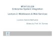 MTAT.03.229 Enterprise System Integration Lecture 2: … · 2012. 9. 17. · – IBM WebSphere MQ – Microsoft MSMQ – Java Message Service (JMS) implementations, e.g. • SUN’s