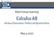 Math Virtual Learning Calculus AB - sites.isdschools.orgsites.isdschools.org/hs_math_remote_learning...3x5 — 5x4 — x2 4x5 — 4 dy (4x5 — — 20x3 — 2x) — (3x5 (4x5 — 5x8