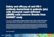 Safety and efficacy of anti PD-1 antibody dostarlimab in ... · Background •Dostarlimab (TSR-042) is an investigational, humanized, PD-1 monoclonal antibody1 •Binds the PD-1 receptor,