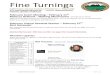 Fine Turnings - seattlewoodturners.files.wordpress.com · Fine Turnings Seattle hapter, American Association of Woodturners — February 2021 ... woodturning. Projects included fiber