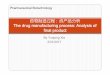 6-7 The drug manufacturing process Analysis of final productweb.xidian.edu.cn/yqxia/files/20170331_145235.pdf · 2017. 3. 31. · Product potency. 20. Bioassay. Analysis in a biological