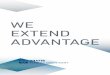 WE EXTEND ADVANTAGE · tages of electrical machine technology: precise, quiet, energysaving, maintenance-friendly and extremely flexible in - tegration into upstream and downstream