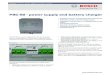 PBC-60 - power supply and battery charger...4 | PBC-60 - power supply and battery charger Americas: Bosch Security Systems, Inc. 130 Perinton Parkway Fairport, New York, 14450, USA