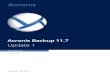 Acronis Backup 11 · 2019. 1. 29. · Acronis Backup 11.7 Update 1 사용자 안내서 다음 제품에 적용: Linux Server