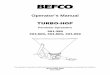 301-350, 303-600, 303-800, 303-999...BEFCO ® Operator’s Manual TURBO-HOP Pendular Spreaders 301-350 303-600, 303-800, 303-999 The operator’s manual is a technical service guide
