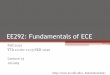EE292: Fundamentals of ECEb1morris/ee292/docs/slides13.pdf · 2012. 10. 9. · •Transient Analysis •RC Circuits •RL Circuits 2 . Diode Voltage/Current Characteristics • Forward