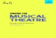 Song List Preview · 2020. 4. 9. · Grade 4 Preview list A 42nd Street Warren & Dubin A:1 Lullaby of Broadway (without repeat) ĥ Ready to Sing… Broadway (Alfred) C/F (C4–D5)