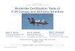 New Birdstrike Certification Tests of F-35 Canopy and Airframe …d.zaix.ru/4HbS.pdf · 2017. 10. 17. · IldP idC Sl Simulated seat rail breaker bar points at forward Simulated most