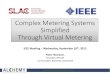 Complex Metering Systems Simplified Through Virtual Metering · 2014. 10. 16. · Complex Metering Systems Simplified Through Virtual Metering IEEE Meeting – Wednesday, September