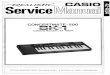 Casio SK-1 / Realistic Concertmate 500 Service Manual...—REAL'St7C2 CASIO Service Manual CONCERTMATE-500 Catalog Number:42-4004 CUSTOM MANUFACTURED FOR RADIO SHACK. A DIVISION OF