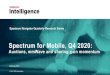 Spectrum for Mobile, Q4 2020 - GSMA...Spectrum navigator: all the data at your fingertips Spectrum for 5G 3 Spectrum for 5G Strong quarter for spectrum assignments in Europe Five countries