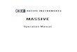 MASSIVE - Age of Audio Manual English.pdf · 2012. 4. 14. · MASSIVE – 5 1. Welcome to MASSIVE! Thank you for choosing MASSIVE! This new software instrument combines a unique synthesis