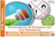 Electrolysis of Compounds and Solutionstodhigh.com/.../Electrolysis_of_Compounds_and_Solutions.pdf · 2018. 3. 2. · Electrolysis of water During electrolysis, the hydrogen (H+)
