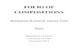 FOLIO OF COMPOSITIONS · 2013. 8. 6. · This folio of compositions represents three years of practice -led ... employ a variety of forces, from chamber to orchestral, including two
