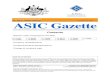 A20/17, Tuesday 9 May 2017 Published by ASIC ASIC Gazette · Commonwealth of Australia Gazette No. A20/17, Tuesday 9 May 2017 Published by ASIC ASIC Gazette . Contents . Notices under