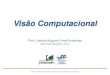 Visão julius/icc/vicomp.pdf · PDF file 2012. 5. 8. · Visão Computacional • Ciência e tecnologia das máquinas que veem • Objetivo Programar o computador para entender a