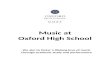 Oxford High School, England · Web viewMusic at Oxford High School We aim to foster a lifelong love ofmusic through academic study and performance TheMusic Department comprises: Peter