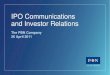IPO Communications and Investor Relations...Bruce Wilson bruce.wilson@pbnco.com 78 Karasai Batyr Street Office 204-205 Almaty, Kazakhstan Tel: +7 727 239 1133. Title: PowerPoint Presentation