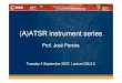 (A)ATSR instrument series · 2021. 5. 25. · 04/09/2007 Lecture D2L3-2 (A)ATSR instrument José Pereira 10 • ATSR-1/ERS-1 launch in July 1991. 9Loss of 3.7μchannel after about