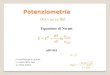 Presentazione di PowerPoint - UniTE · 2014. 10. 28. · nella cella elettrochimica. La diversa mobilita’degli ioni che diffondono verso la soluzione a concentrazione minore crea