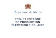 Royaume du Maroc PROJET INTEGRÉ DE PRODUCTION ...PROJET DE PRODUCTION ELECTRIQUE SOLAIRE D’ENVERGURE INTERNATIONALE 2Puissance installée: 2 000 MW ( 38% de la puissance installée