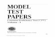 MODEL TEST PAPERS - CollegeDekho...2019/09/13  · A WORD ABOUT MODEL TEST PAPERS Common Proficiency Test (CPT) is an entry level test for Chartered Accountancy Course. It is an objective