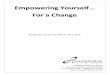 Empowering Yourself For a Change - Free NLP Home Study...Empowering Yourself… For a Change By Michael Stevenson MNLP, MTT, MHt 18396 Brookhurst Street Fountain Valley, CA 92708 USA