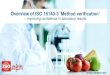 Overview of ISO 16140-3 ‘Method verification’...2021/03/22  · Prepared by ISO/TC 34/SC 9/WG 3 “Method validation” (version: 20210322) 6 Distinguishing validation and verification