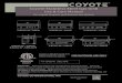 Coyote C2 Gas Grill Manual PDF's/Coyote-C2...COYOTE OUTDOOR LIVING, INC. Coyote Stainless Steel Gas Grill Use & Care Manual For Liquid Propane and Natural Gas Models Conforms to ANSI