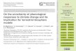 responses to climate change and its implication for terrestrial ......ases in model estimates of carbon cycling, in particular for deciduous broadleaf forests (Richardson et al., 2012)