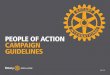 PEOPLE OF ACTION CAMPAIGN GUIDELINES · 2018. 8. 19. · People of Action: Campaign uidelines et Started June 2018 5 STEP ONE: SELECT AN ACTION VERB FOR YOUR HEADLINE “Together,