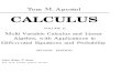 Tom Apostol - Calculus Vol.2 - Multi-Variable Calculus and Linear Algebra with