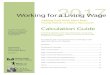 Working for a Living Wage 2017 Calculation Guide