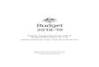 Portfolio Budget Statements 2018 - 2019