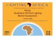 Kenya Qualitative Off-Grid Lighting Market Assessment