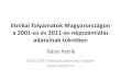 Etnikai folyamatok Magyarországon - ELTEregionalis.elte.hu/mellekletek/Tatrai2013.pdf · 2014. 1. 20. · Hibrid (többes kötődésű) népesség. „Elnemzetlenedés”. •izalmatlanság,