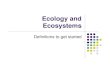 Ecology and Ecosystems - Rocklin Unified School District