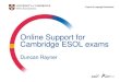Online Support for Cambridge ESOL exams - NEAS