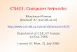 CS425: Computer Networks - Department of Computer Science and