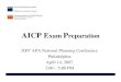 AICP Exam Preparation - New York Metro Chapter of the American
