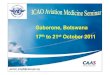 Gaborone, Botswana 17th to 21 October 2011