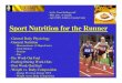 Sport Nutrition for the Runner - Run Hilary Run