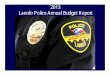 2013 Laredo Police Annual Budget Report